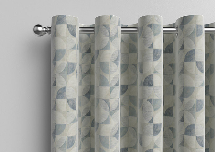 Mosaic Tile, Denim - Made to Measure Curtains - Image 12